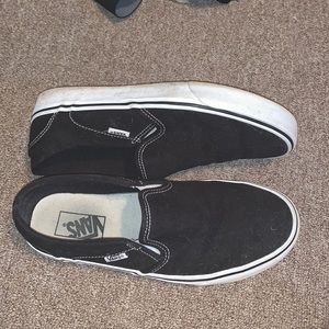 black slip on vans
